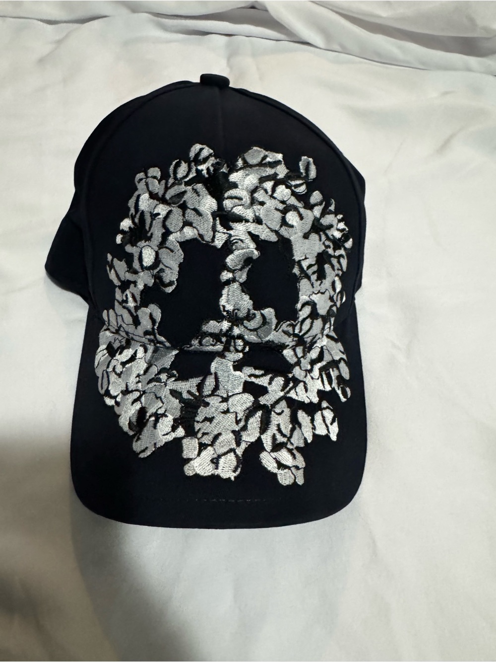 Denim Tears Navy Hat with Embroidery